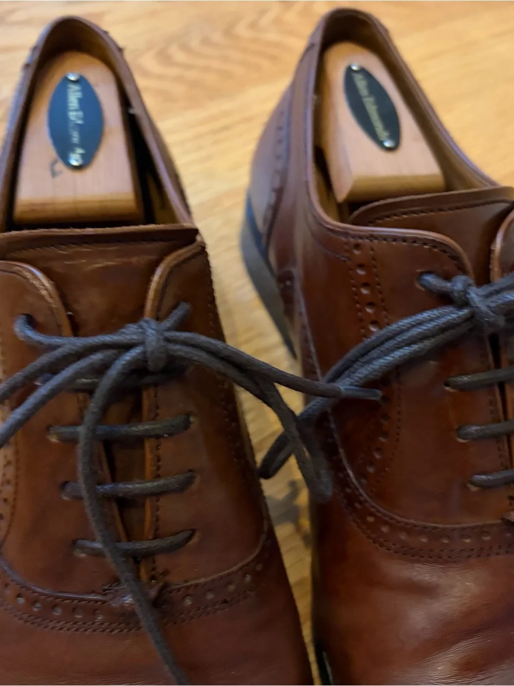 Allen Edmonds Brown Oxfords size 9.5